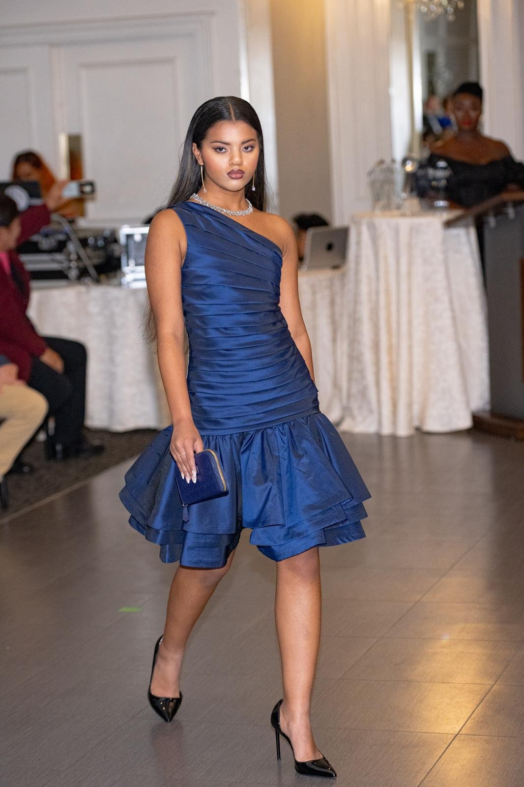 Ethereal Silk Wrap Gown